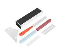 Ujjdwiurgh L'Outil Guitar Luthier Comprend un Faisceau de Nivellement de Frettes, un Fichier de Frettes de Guitare, des Protecteurs de Bascule et de Touche, des Pierres de Meulage