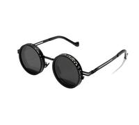 Ujjdwiurgh Lunettes de soleil de conduite ND2-400 9 niveaux réglables polarisées pour la pêche, punk, filtre ND, noir