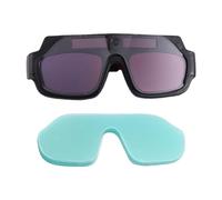Ujjdwiurgh Lunettes de Soudage à Assombrissement Automatique Lunettes de Soudeur à Grande vue Anti-Rayures pour Coupe au Plasma avec Lentilles de 10 PièCes