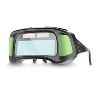 Ujjdwiurgh Lunettes de Soudage à Gradation Automatique, Grande Vue, Lunettes de Protection à Obscurcissement Automatique pour le Soudage à L'Arc, Meulage et Coupe,A