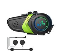 Ujjdwiurgh LX3 Casque Bluetooth 1200 mAh pour moto BT5.0 sans fil mains libres appels stéréo anti-brouillage étanche