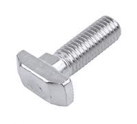 Ujjdwiurgh M8 Filetage T-Slot Vis À Tête Coulissante Avec Goujon Fileté Ton Argent 5Pcs