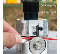 Ujjdwiurgh Machine à Dénuder Manuelle Portative Domestique, Machine à Éplucher les Fils de Cuivre, Dénudage de Câbles Durables, 5 Lames