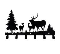 Ujjdwiurgh Maison Porte-Clés en Métal Salon Chambre Cuisine Crochet Cintre Support Mural Vêtements Chapeau Écharpe Organisateur Facile à Installer Facile à Utiliser