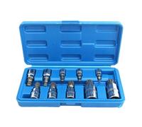 Ujjdwiurgh Manchon à Douze Angles Foret Cannelé Tripartite Professionnel Manchon de Perçage à Clé Remplaçable Kit de Voiture Inviolable