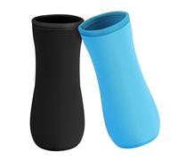 Ujjdwiurgh Manchon pour Bouteille d'eau, 2 Manchons pour Bouteille d'eau de 22 Oz en Plastique et Couvercle de Bouteille en Acier Inoxydable