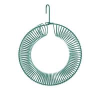 Ujjdwiurgh Mangeoire à Oiseaux Forme Couronne D'Arachides 40,6 cm, Antirouille et Étanche, en Acier et, Mangeoire à Oiseaux Sauvages en Forme D'Arachides Entières avec Crochet