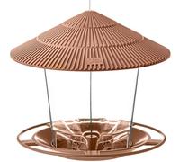 Ujjdwiurgh Mangeoires à Oiseaux à Suspendre à L'Extérieur, Résistante Aux Écureuils, Facile à Nettoyer et à Remplir, Mangeoire Réglable, Support Distributeur à Trous Multiples, Nourriture B