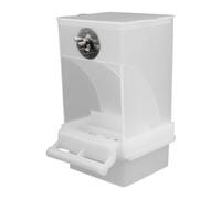 Ujjdwiurgh Mangeoires à Oiseaux Blanches Mangeoire Automatique pour Perroquets Abreuvoir Cage de RéCipient de Nourriture pour Petites et Moyennes Perruches