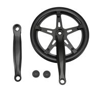 Ujjdwiurgh Manivelle de vélo de route 46T à vitesse unique 170 mm avec plaque à dents creuses pour vélo