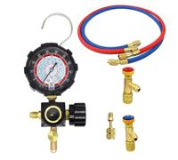 Ujjdwiurgh Manomètre Côté Basse Pression R134A R410A R22 R404A Manomètre à Collecteur pour la Charge de Réfrigérant de Climatisation Haute