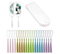 Ujjdwiurgh Marque-page en acrylique transparent pour loisirs créatifs, couleur brute, pendentif