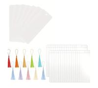 Ujjdwiurgh Marque-pages vierges en papier pour loisirs créatifs, étiquettes cadeaux, étiquettes de prix, marque-pages vierges en acrylique