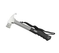 Ujjdwiurgh Marteau à Clous de Multifonctionnel et Extracteur de Clous, Équipement de Camping en Plein Air, Gris