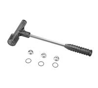 Ujjdwiurgh Marteau Extracteur à Percussion Noir Professionnel, Robuste avec Trois Outils D'Extraction Manuels Multifonctionnels