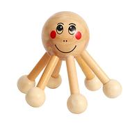 Ujjdwiurgh Masseur de cuir chevelu avec 6 pieds en bois