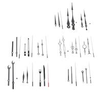 Ujjdwiurgh Mécanisme d'horloge 14 styles, aiguilles d'horloge sans tic-tac, pièces de rechange pour réparation d'horloge