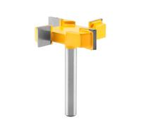 Ujjdwiurgh MèChe de Routeur de SurfaçAge de Panneau D'Aileron de Tige de 8 Mm, Fraise de, Fraise à Surfacer à 4 Cannelures, MèChe de Fraisage, Fraise