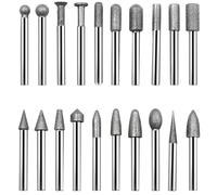 Ujjdwiurgh Mèches Diamantées à Tige Cylindrique de 6MM, Pointes Cylindriques, Fraises de Sculpture Revêtues, Outils Lapidaires, Pierre de Jade et Marbre