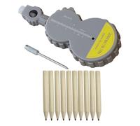 Ujjdwiurgh Mètre ruban de 2,5 m, outil de géométrie avec 10 crayons, ruban à mesurer rotatif, boussole outil de dessin