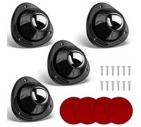 Ujjdwiurgh Meubles Petits Pieds en Caoutchouc-roulettes à Billes Pivotantes pour Appareils Électriques Seaux de Vadrouille Pieds de Table Pots de Fleurs 4 Pièces