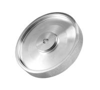 Ujjdwiurgh Meule CBN, 6 Pouces de DiamèTre X 1 Pouce de Large, avec Arbre de 1/2 Pouce, Meule DiamantéE pour AffûTer HSS, Grain 240