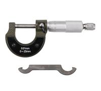 Ujjdwiurgh Micromètre Métrique en Acier au de 0 à 25 mm - Outil de Mesure Précis, Jauge de Micromètre, Mètre, Outil de Mesure Précis