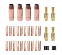 Ujjdwiurgh Mig 30-Pack MB15 15AK Kit D'Accessoires de Soudage, Pointes de Contact de Soudage 0,035 Pouce, Buse à Gaz/Support de Pointe de Contact