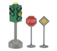Ujjdwiurgh Mini Bloc de Feux de Signalisation de Panneaux de Signalisation avec Son LED ModèLe de Feux de Signalisation de SéCurité pour Enfants de Feux de Signalisation pour Enfants