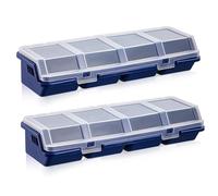 Ujjdwiurgh Mini Boîte de Rangement pour Pièces à Vis, Matériau Recyclé 400,0 G Bleu