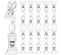 Ujjdwiurgh Mini Clip D'Affichage de Panneau 50 Pièces, Clip de Marchandise Rotatif Transparent sur le Support de Panneau, Clip D'Étiquette en Plastique