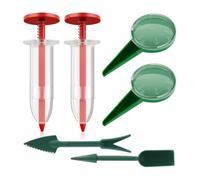 Ujjdwiurgh Mini Distributeur de Graines de Semis 6 Pièces, Outil de Planteur de Graines, Planteur de Graines Portatif, Outil de Semeur de Graines, Épandeur de Graines Manuel, Graines de Jardin,