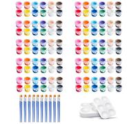 Ujjdwiurgh Mini Ensemble de Peinture Acrylique, Bandes de Peinture Acrylique pour Enfants et Adultes, Parfait pour les Fêtes D'Anniversaire, les Cadeaux de Classe à Domicile