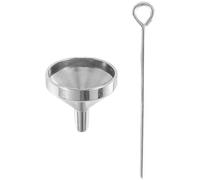 Ujjdwiurgh Mini Entonnoirs Ensemble de Remplissage D'Entonnoir D'Urne en Acier Inoxydable pour de CréMation Cendres Souvenirs