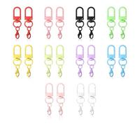 Ujjdwiurgh Mini fermoir mousqueton coloré pour la fabrication de bijoux - Porte-clés pour la fabrication de bijoux - Boucle de chien - Collier - Pendentif