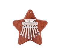 Ujjdwiurgh Mini Kalimba 8 Touches Exquis Doigt Pouce Piano, Cadeau pour les Débutants Mélomanes, Pendentif Mignon Pentagramme Facile à Utiliser