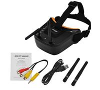 Ujjdwiurgh Mini Lunettes FPV 5.8G 40CH Double Antennes Lunettes FPV à Recherche Automatique Écran LCD 3.0 Pouces 480x320 pour Drone de Course RC