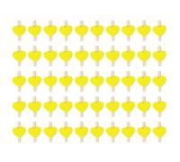 Ujjdwiurgh Mini pince à linge en bois en forme de cœur avec inscription Love Jaune