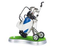 Ujjdwiurgh Mini porte-stylo de golf, décoration de bureau pour homme, golfeurs pour homme, fournitures de bureau, décoration avec stylo, facile à installer, bleu