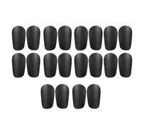 Ujjdwiurgh Mini Protège-Tibias de Football Absorbant Les Chocs, 10 Coussinets D'Entraînement Résistants à l'usure en Noir.