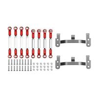 Ujjdwiurgh Mise à Niveau du Support de Base de Tige de Liaison de Tige de Traction en MéTal B1 B14 B24 C14 C24 1/16 Accessoires de PièCes de Rechange de Voiture TéLéCommandéE, Rouge
