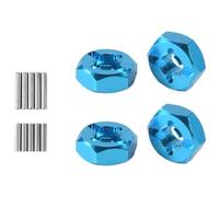 Ujjdwiurgh Mises à Niveau de L'Adaptateur Hexagonal de Moyeu de Roue de Combinateur en Alliage D'Aluminium de 12 mm pour Les Pièces de Rechange de Voiture 144001 1/14 Rc, Bleu