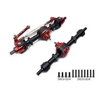 Ujjdwiurgh MN78 Essieu et en MéTal avec Manchon d'arbre de 3 Mm à 4 Mm pour PièCes de Mise à Niveau de Voiture MN78 MN-78 MN 78 1/12 RC, Noir