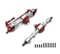 Ujjdwiurgh MN78 Essieu et en MéTal avec Manchon d'arbre de 3 Mm à 4 Mm pour PièCes de Mise à Niveau de Voiture MN78 MN-78 MN 78 1/12 RC, Argent