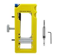 Ujjdwiurgh Modèle de Charnière de Porte Modèle de Routeur de Charnière de Porte Inserts Amovibles Inclus Gabarit de Charnière D'Armoire Ajustement Stable pour une Longueur de 3 à 5 Pouces