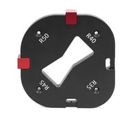 Ujjdwiurgh Modèle de Coupe de Filet de Machine à Rogner, Gabarit D'Arc D'Angle R, Routeur Électrique pour le Travail Du Bois, Outil de Rainurage pour Armoire R35-R50