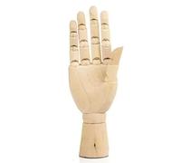 Ujjdwiurgh Modèle de Main en Bois Figurines de Main Joint Rotatif Dessin Croquis Mannequin Miniatures Décoration de Bureau 7 Pouces