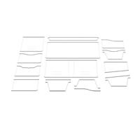 Ujjdwiurgh Modèle de Portefeuille à Concevoir en Cuir DIY, Pochoirs en Papier pour Outil de Maroquinerie Universel, Kit de Pochoirs pour la Réalisation de Porte-Monnaie en Cuir.