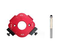 Ujjdwiurgh Modèle de Positionnement D'Angle D'Arc 4-En-1 Modèle de Routeur de Gabarit de Rayon D'Angle Réutilisable 10-25R