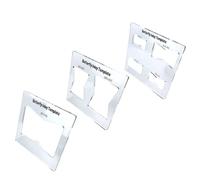 Ujjdwiurgh Modèle Professionnel D'Incrustation de Papillon et Modèles de Routeur, Ensemble de Règles de Marquage de Joints en Bois Transparent pour Travail Du Bois